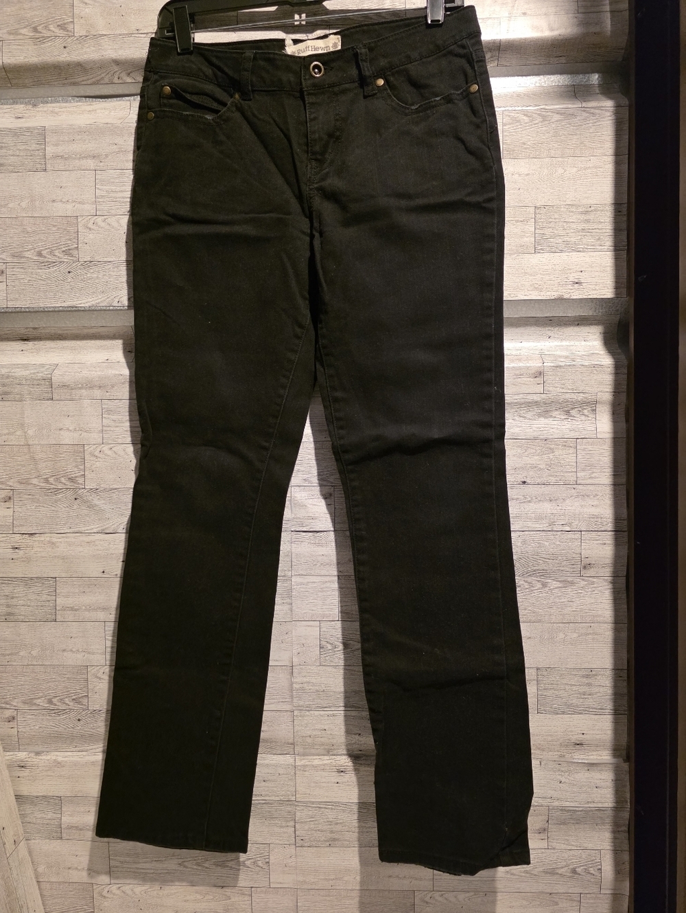 Ruff Hewn Black Straight-Leg Women's Jeans